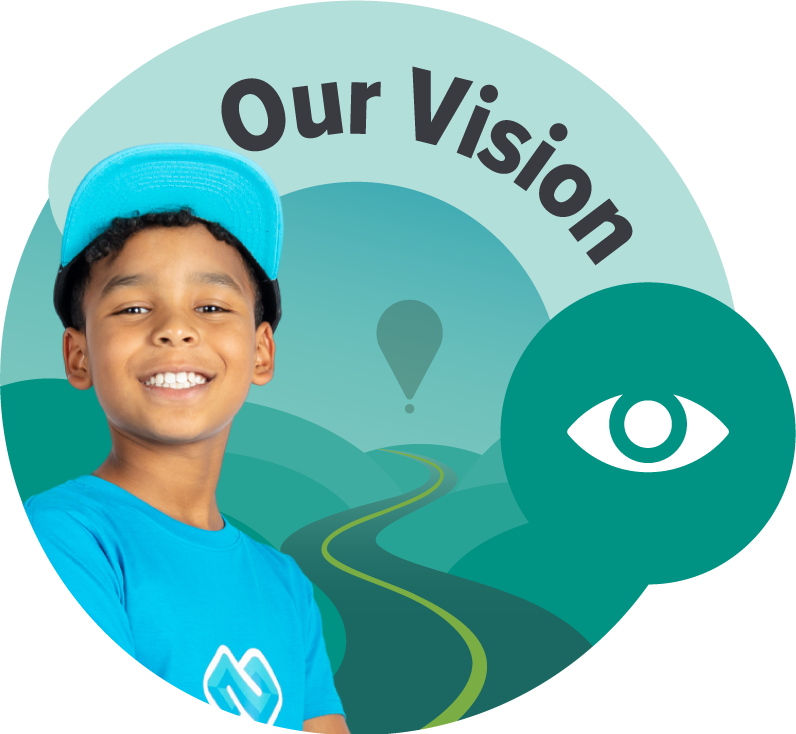 A road leading far representing our vision