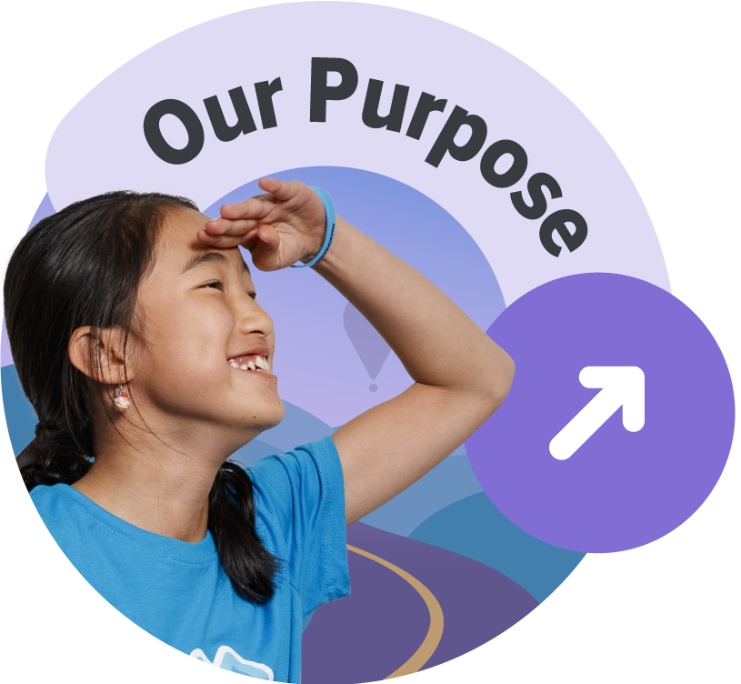 A girl looking far seeing the purpose behind