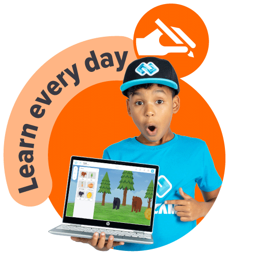 A boy is excited to learn everyday